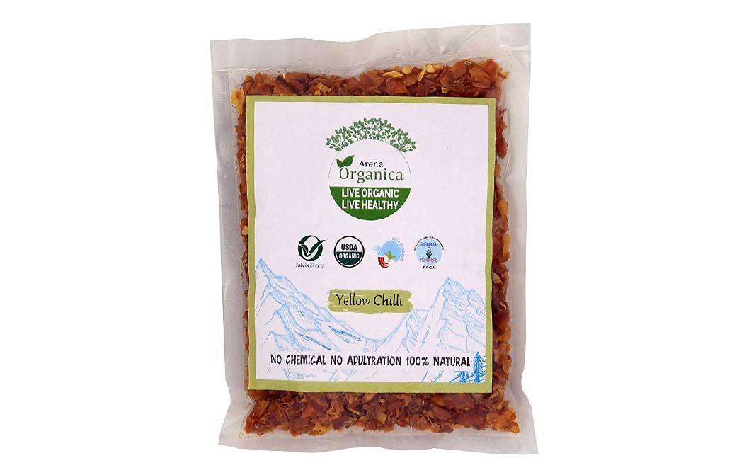 Arena Organica Yellow Chilli Flakes    Pack  50 grams